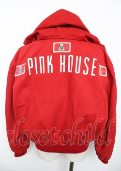 画像2: PINK HOUSE / テディワッペンブルゾン  赤 Y-25-10-06-053-LO-JA-SZ-ZY