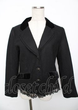 画像1: axes femme / ベストドッキングテーラージャケット M 黒 Y-25-10-06-055-AX-JA-SZ-ZY