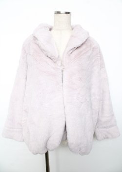 画像1: axes femme / ふわふわファーコート M 淡ピンク Y-25-10-06-063-AX-JA-SZ-ZY