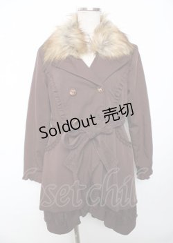 画像1: axes femme / スリットトレンチコート  ブラウン Y-25-10-06-065-AX-CO-SZ-ZI