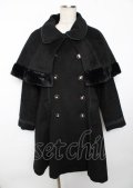 axes femme POETIQUE / ケープ付きコート M 黒 Y-25-10-06-067-AX-CO-SZ-ZY