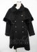 画像1: axes femme POETIQUE / ケープ付きコート M 黒 Y-25-10-06-067-AX-CO-SZ-ZY (1)