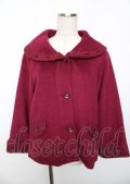 axes femme / フェミニンAラインコート  ワイン Y-25-10-06-068-AX-CO-SZ-ZY