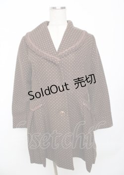 画像1: axes femme / ラメドットコート  ブラウン Y-25-10-06-069-AX-CO-SZ-ZY