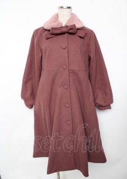 画像1: m petit by misako / ロングコート  ピンク Y-25-10-06-071-LO-CO-SZ-ZY
