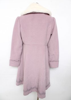 画像2: axes femme POETIQUE / 裾レースデザインコート M ラベンダー Y-25-10-06-072-AX-CO-SZ-ZY