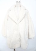 axes femme POETIQUE / ボアチェスターコート  生成り Y-25-10-06-073-AX-CO-SZ-ZY