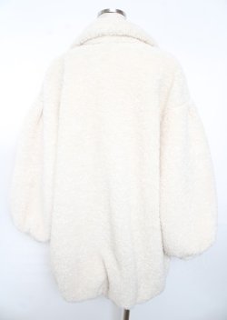 画像2: axes femme POETIQUE / ボアチェスターコート  生成り Y-25-10-06-073-AX-CO-SZ-ZY