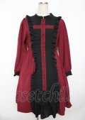axes femme POETIQUE / レースクロスシスターワンピース M ワイン Y-25-10-06-079-AX-OP-SZ-ZY