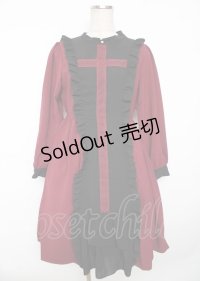 axes femme POETIQUE / レースクロスシスターワンピース M ワイン Y-25-10-06-079-AX-OP-SZ-ZI