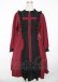 画像1: axes femme POETIQUE / レースクロスシスターワンピース M ワイン Y-25-10-06-079-AX-OP-SZ-ZY (1)