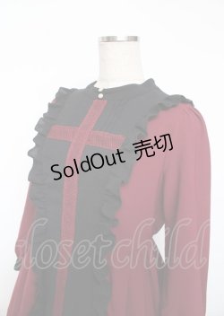 画像3: axes femme POETIQUE / レースクロスシスターワンピース M ワイン Y-25-10-06-079-AX-OP-SZ-ZI