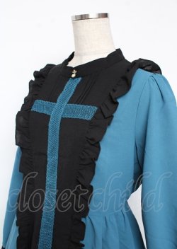 画像3: axes femme POETIQUE / レースクロスシスターワンピース M Bグリーン Y-25-10-06-080-AX-OP-SZ-ZY