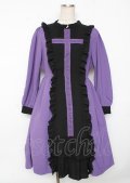 axes femme POETIQUE / レースクロスシスターワンピース M パープル Y-25-10-06-081-AX-OP-SZ-ZY