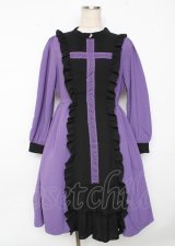 axes femme POETIQUE / レースクロスシスターワンピース M パープル Y-25-10-06-081-AX-OP-SZ-ZI