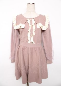 画像1: Ank Rouge / ニットワンピース  ピンク Y-25-10-06-085-CA-OP-SZ-ZY