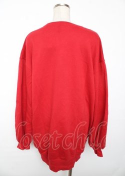 画像2: Ank Rouge / 熊刺繍スウェット  赤 Y-25-10-06-086-CA-TO-SZ-ZY