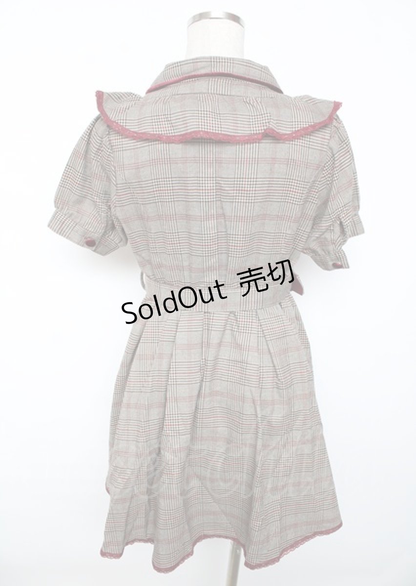 画像2: 【SALE】LIZ LISA / チェックフリルワンピース 0 カーキブラウン Y-25-10-06-089-LO-OP-SZ-ZT204 (2)