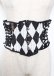 画像1: ATELIER PIERROT / Diamond Circus Corset  白×黒 Y-25-10-06-096-EL-SK-SZ-ZY (1)