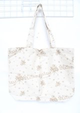 metamorphose / オリジナルロゴプリントトートバッグ  キナリ Y-25-10-06-013-ME-BG-SZ-ZY