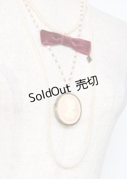 画像2: metamorphose / カメオロケットパールペンダント  ピンク Y-25-10-06-016-ME-AC-SZ-ZY