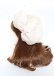 画像2: axes femme / オーガンジーリボンベレー 57.5cm 生成り Y-25-10-06-018-AX-AC-SZ-ZY (2)