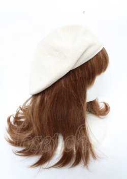 画像4: axes femme / オーガンジーリボンベレー 57.5cm 生成り Y-25-10-06-018-AX-AC-SZ-ZY