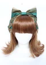 Innocent World / オーガンジーリボンカチューシャ  グリーン Y-25-10-06-022-IW-AC-SZ-ZY