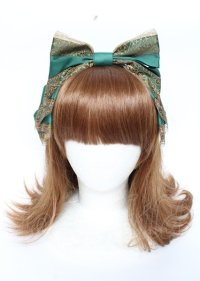 Innocent World / オーガンジーリボンカチューシャ  グリーン Y-25-10-06-022-IW-AC-SZ-ZY