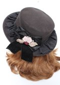 axes femme / ローズブーケフェルトカンカン 57cm 黒 Y-25-10-06-026-AX-AC-SZ-ZY