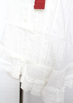 画像4: PINK HOUSE / リボンいっぱいフリルベスト F 白 Y-25-10-07-022-LO-TO-SZ-ZY