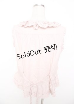 画像2: PINK HOUSE / フリル使いノースリーブブラウス F ピンク Y-25-10-07-004-LO-BL-SZ-ZY