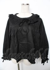 PINK HOUSE / リボンタイ付きローンブラウス F 黒 Y-25-10-07-027-LO-BL-SZ-ZY