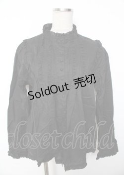 画像1: PINK HOUSE / ピンタックブラウス F 黒 Y-25-10-07-028-LO-BL-SZ-ZY