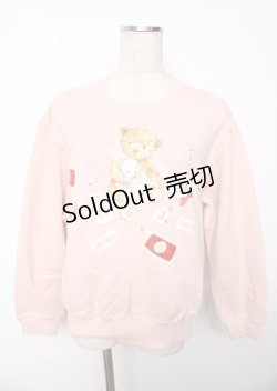 画像1: PINK HOUSE / ひな菊ロンドプリントトレーナー F ピンク Y-25-10-07-032-LO-TO-SZ-ZY
