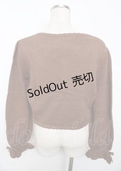 画像2: PINK HOUSE / クマモチーフ付きカーディガン F ブラウン Y-25-10-07-033-LO-TO-SZ-ZY