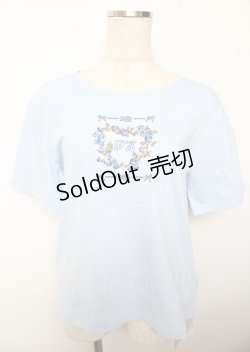 画像1: PINK HOUSE / ブルーベリー刺繍カットソー L サックス Y-25-10-07-044-LO-TO-SZ-ZT229