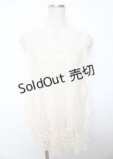 PINK HOUSE / ドットチュールタブリエ F 生成り Y-25-10-07-045-LO-TO-SZ-ZY