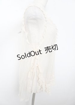 画像4: PINK HOUSE / ドットチュールタブリエ F 生成り Y-25-10-07-045-LO-TO-SZ-ZY