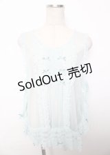 PINK HOUSE / ドットチュールタブリエ F サックス Y-25-10-07-046-LO-TO-SZ-ZY