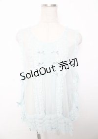 PINK HOUSE / ドットチュールタブリエ F サックス Y-25-10-07-046-LO-TO-SZ-ZY