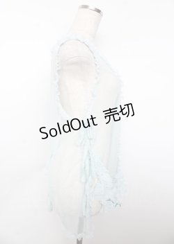 画像4: PINK HOUSE / ドットチュールタブリエ F サックス Y-25-10-07-046-LO-TO-SZ-ZY