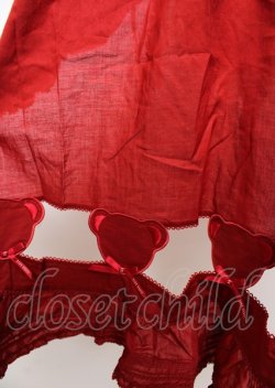 画像4: PINK HOUSE / Flower Picnicのローンタブリエ F 赤 Y-25-10-07-049-LO-OP-SZ-ZY