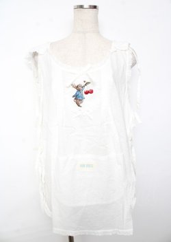 画像1: PINK HOUSE / PETER RABBIT TABLIER F 白 Y-25-10-07-051-LO-TO-SZ-ZY
