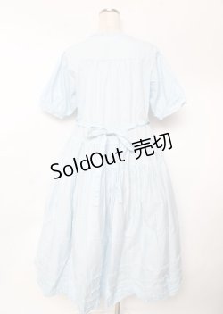 画像2: PINK HOUSE / ピコフリル使いロングワンピース F サックス Y-25-10-07-054-LO-OP-SZ-ZY