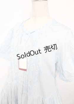 画像3: PINK HOUSE / ピコフリル使いロングワンピース F サックス Y-25-10-07-054-LO-OP-SZ-ZY