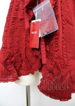 画像4: PINK HOUSE / エターナルローズ刺繍ベスト F 赤 Y-25-10-07-007-LO-TO-SZ-ZY