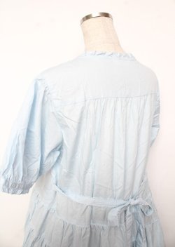 画像5: PINK HOUSE / ピコフリル使いロングワンピース F サックス Y-25-10-07-054-LO-OP-SZ-ZY