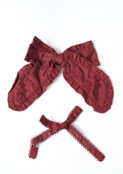 画像7: PINK HOUSE / 小花刺繍入りフリルワンピース F ボルドー Y-25-10-07-055-LO-OP-SZ-ZY