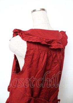 画像5: PINK HOUSE / エターナルローズ刺繍ベスト F 赤 Y-25-10-07-007-LO-TO-SZ-ZY